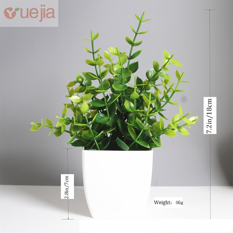 Ensemble de fleurs artificielles de qualité supérieure à 3 pots - parfait pour la décoration de la maison et les bureaux