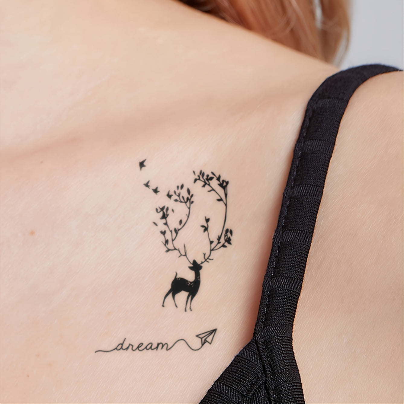 [Achetez-en 1, obtenez-en 1 gratuit] 2 feuilles d'autocollants de tatouage à petits motifs élégants pour F