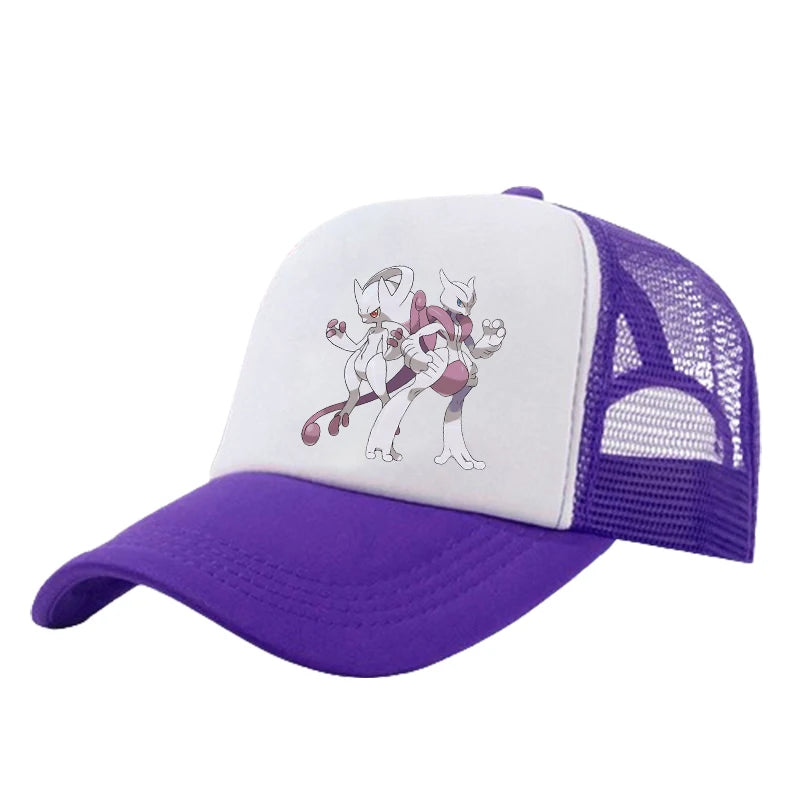 Casquette de baseball Stitch pour garçons et filles, chapeau de soleil en maille imprimé hip-hop décontracté unisexe à protection réglable, chapeau classique à visière en coton