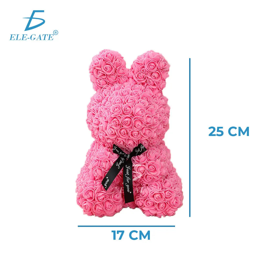 LAPIN Arrangement floral classique avec des roses artificielles 50cm Taille pour la décoration de la Saint-Valentin dans les restaurants