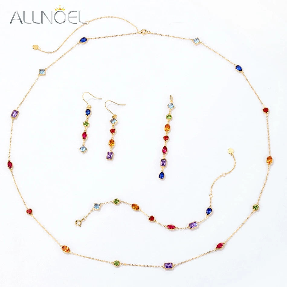 ALLNOEL-Bracelet pour Femme, Pierres Colorées