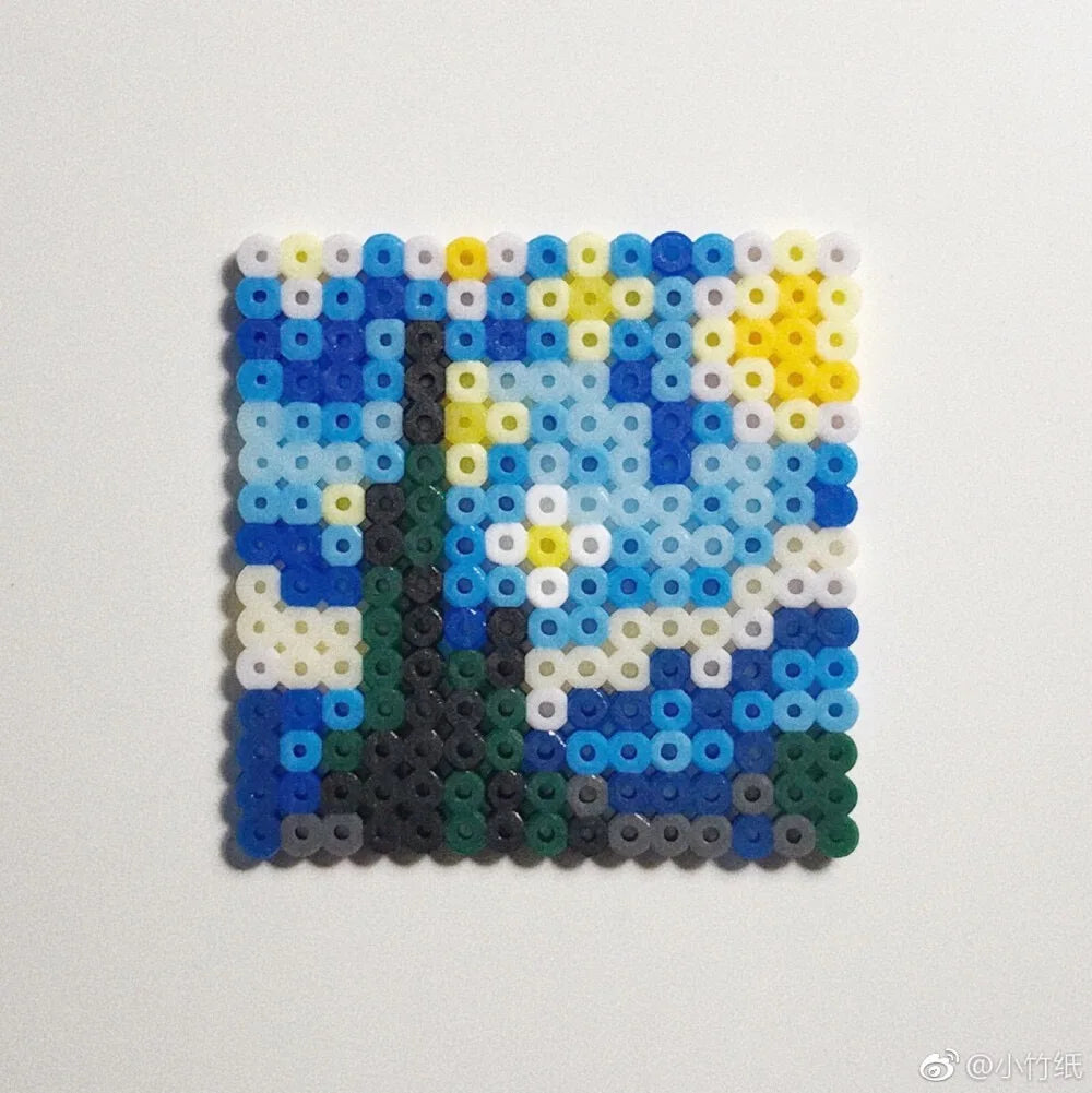 8 pièce/lot 5mm Hama perles modèle pochoir en plastique Puzzle PUPUKOU perles bricolage forme transparente Puzzle modèle PUPUKOU