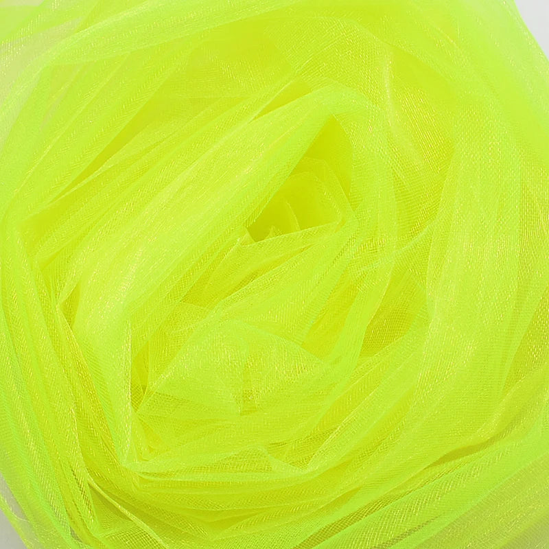 48cm * 5mètre Tissu de rouleau de tulle en organza de cristal transparent pour le drapage Cérémonie de mariage Fête Décoration de la maison Décoration du Nouvel an