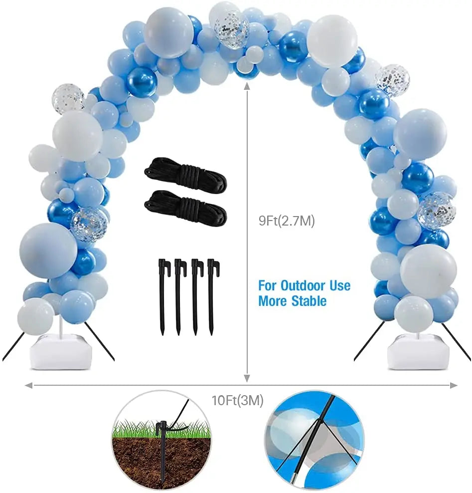 Ensemble d'Arche à Ballons pour Table à Manger, Pilier Arqué, Décoration de Mariage, ixd'Anniversaire pour Enfants, Réception-Cadeau pour Bébé