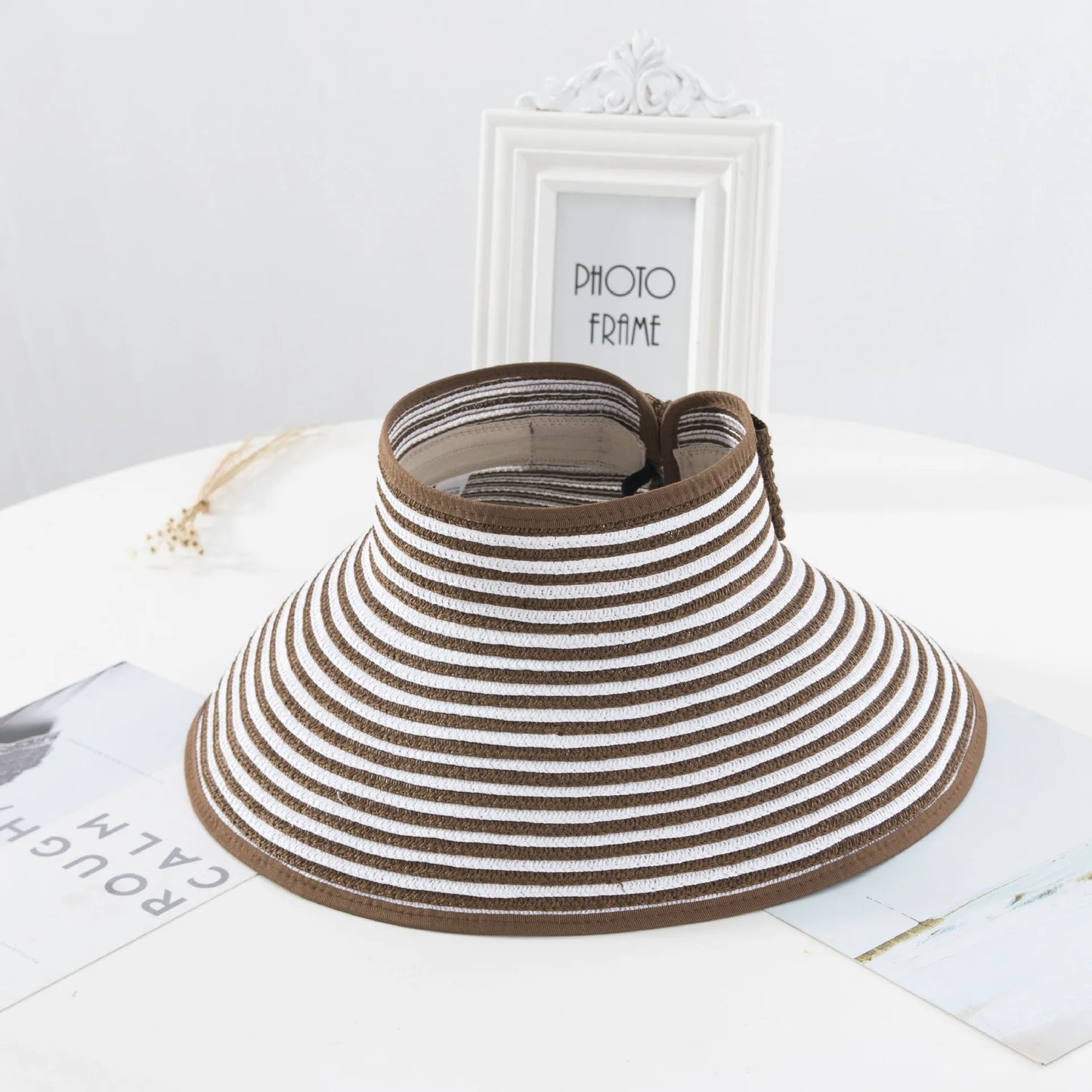 LaMaxPa nouvelles femmes été visières chapeau pliable chapeau de soleil large bord plage chapeaux chapeau de paille chapeau femme plage Protection UV casquette