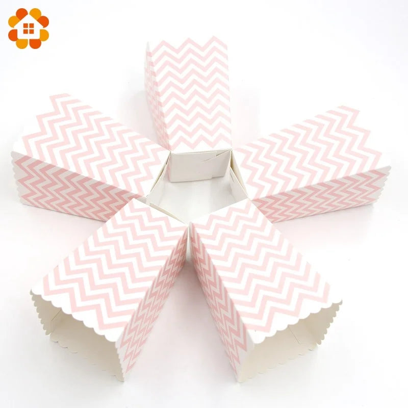 Nouveau ! Lot de 12 boîtes/gobelets à popcorn roses, décorations de fête à thème