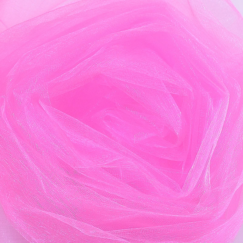48cm * 5mètre Tissu de rouleau de tulle en organza de cristal transparent pour le drapage Cérémonie de mariage Fête Décoration de la maison Décoration du Nouvel an