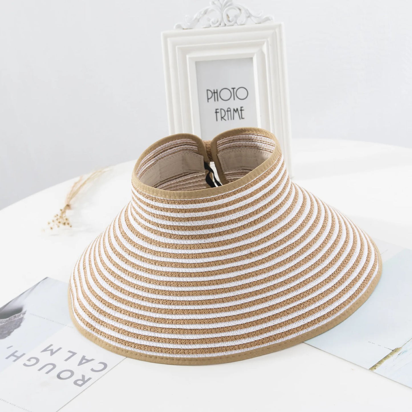 LaMaxPa nouvelles femmes été visières chapeau pliable chapeau de soleil large bord plage chapeaux chapeau de paille chapeau femme plage Protection UV casquette