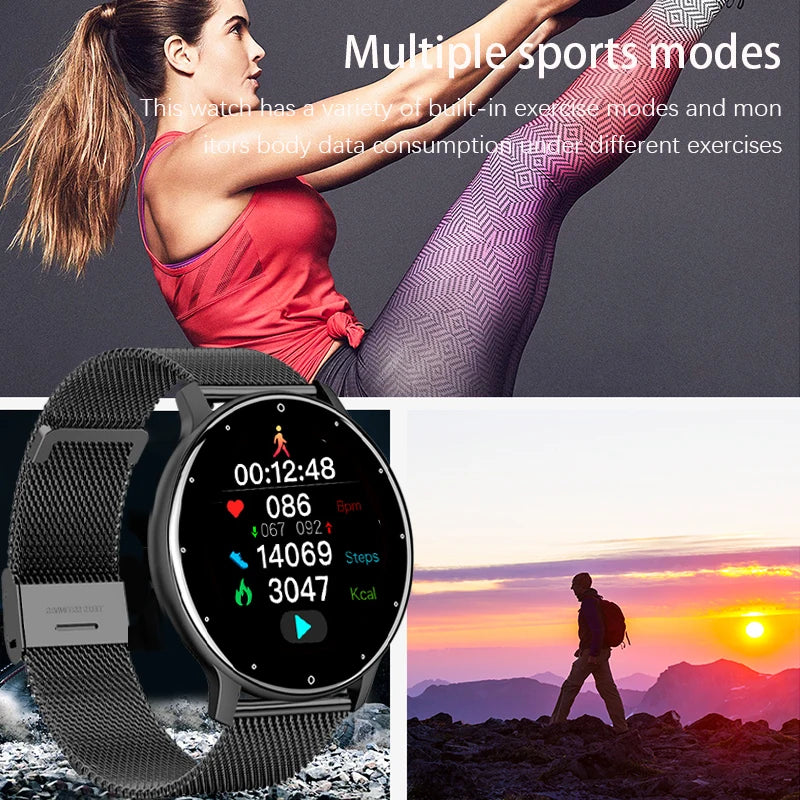 LIGE-Montre de sport connectée pour les femmes, écran tactile, étanche conforme à la norme IP67, Bluetooth, pour les téléphones Android et iOS, 2025