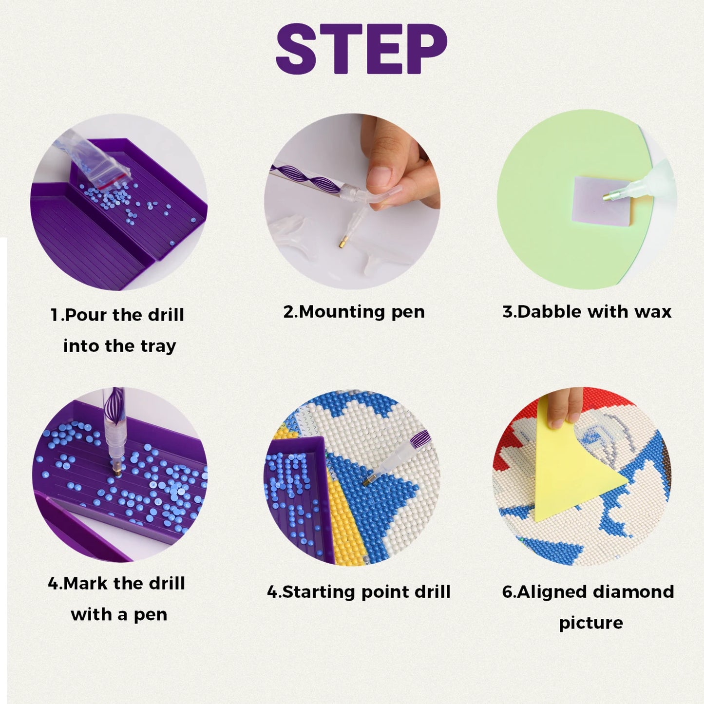 G-94 Diamant Art Peinture Classique Europe Style Nature morte Paysage marin Décoration Maison Diamant Peinture Kit