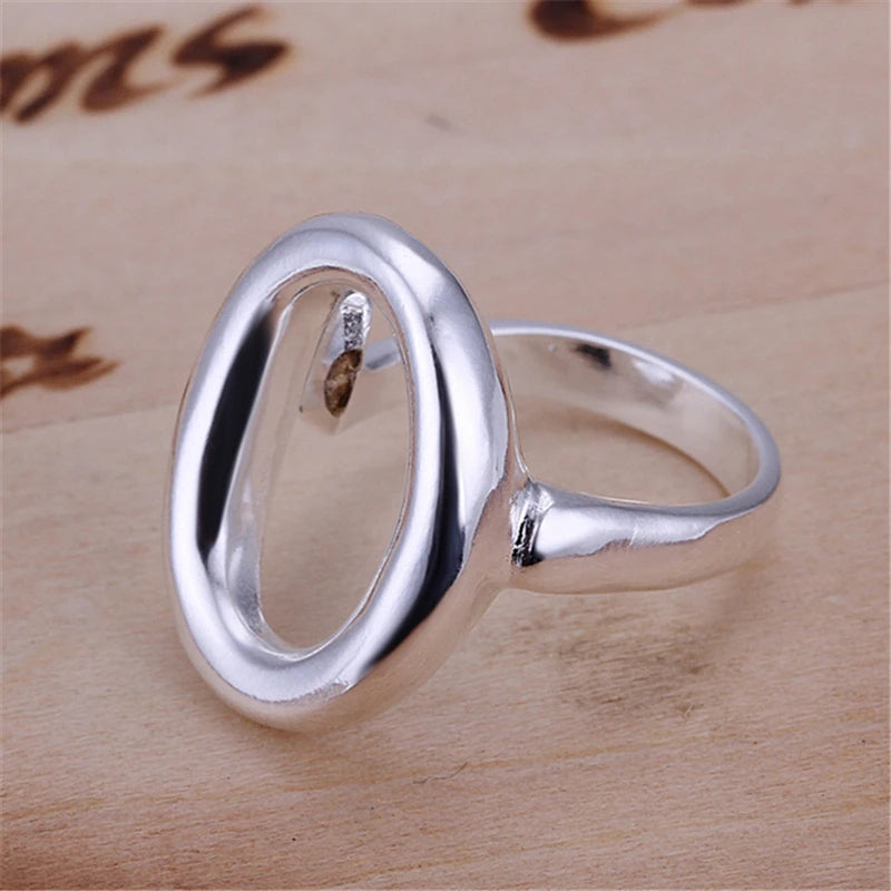 Bague couleur argent pour femmes - réglable