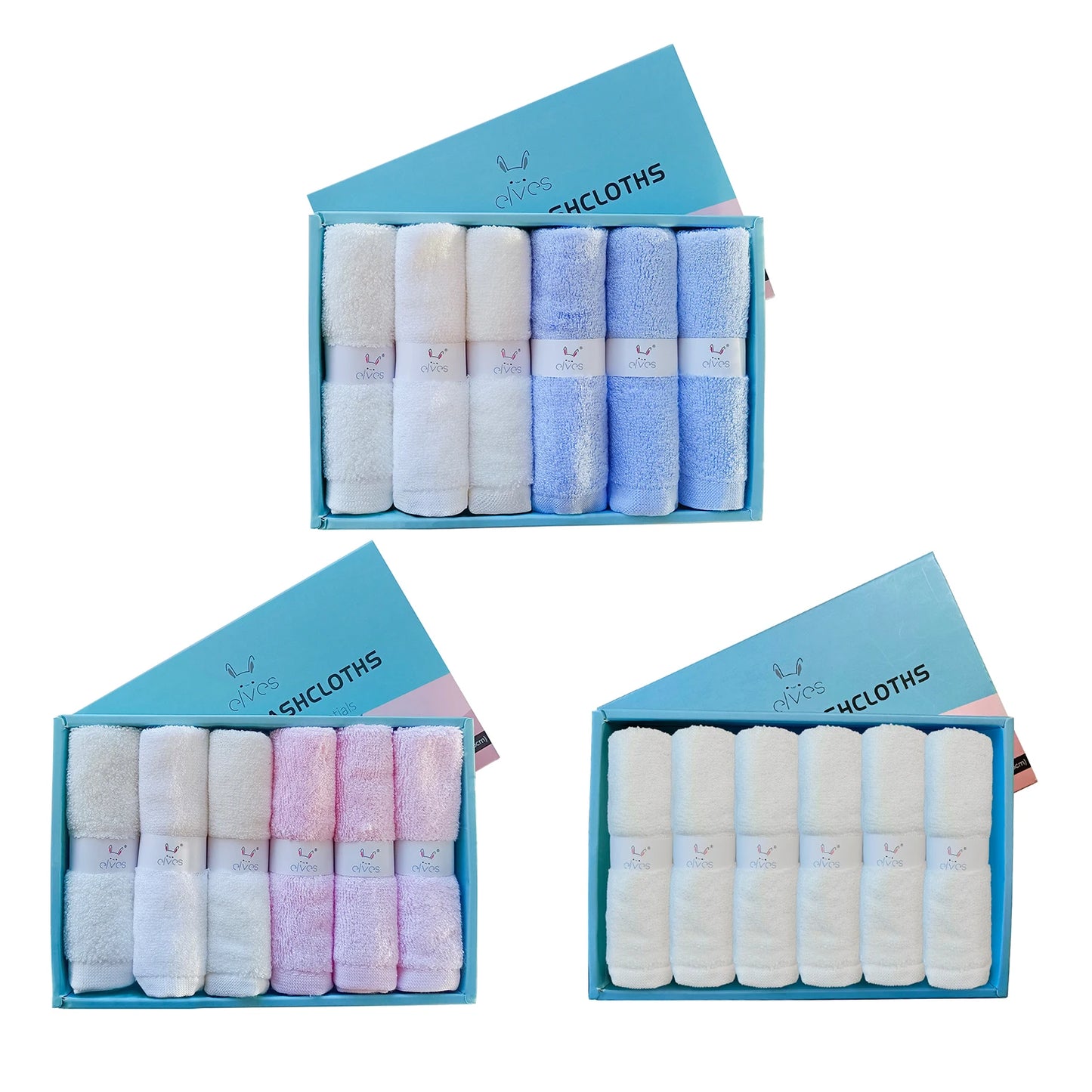 Cet ensemble de 6 gants de toilette en bambou offre douceur et luxe pour toute la famille