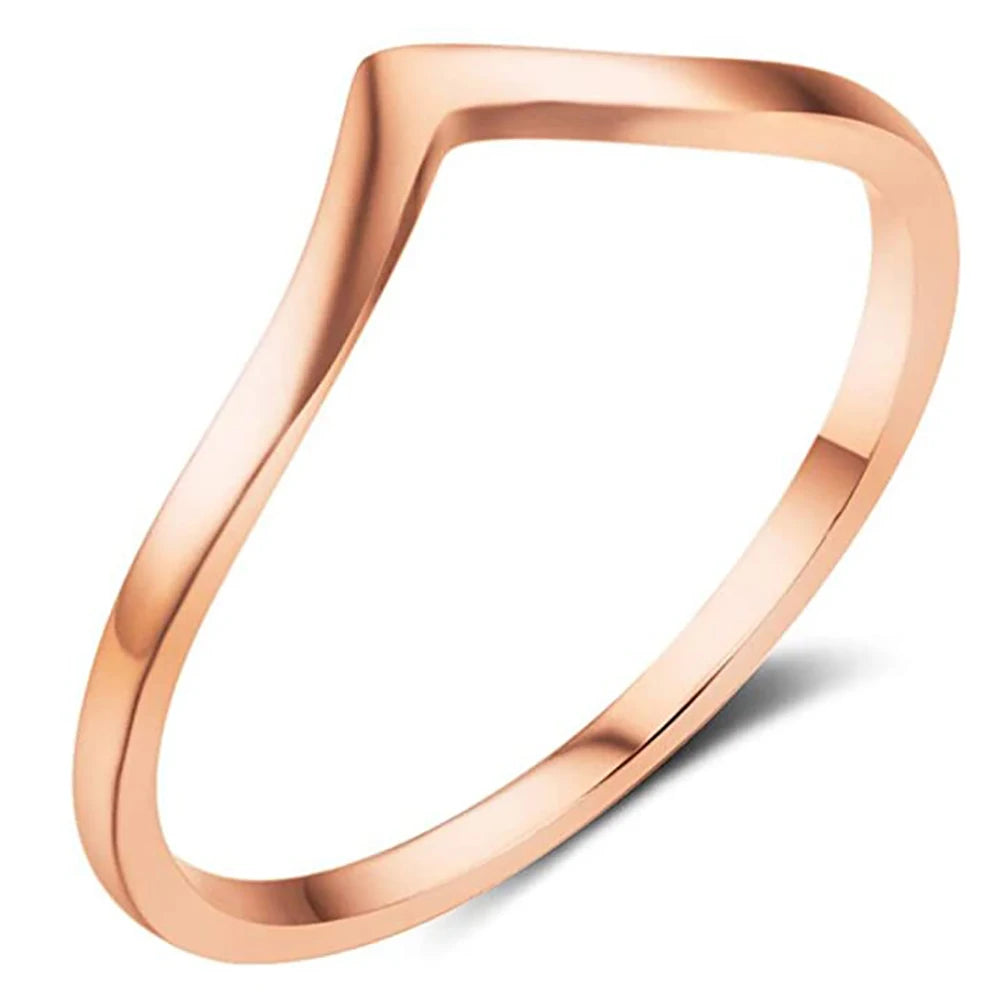 Bague de luxe en acier et titane pour femmes