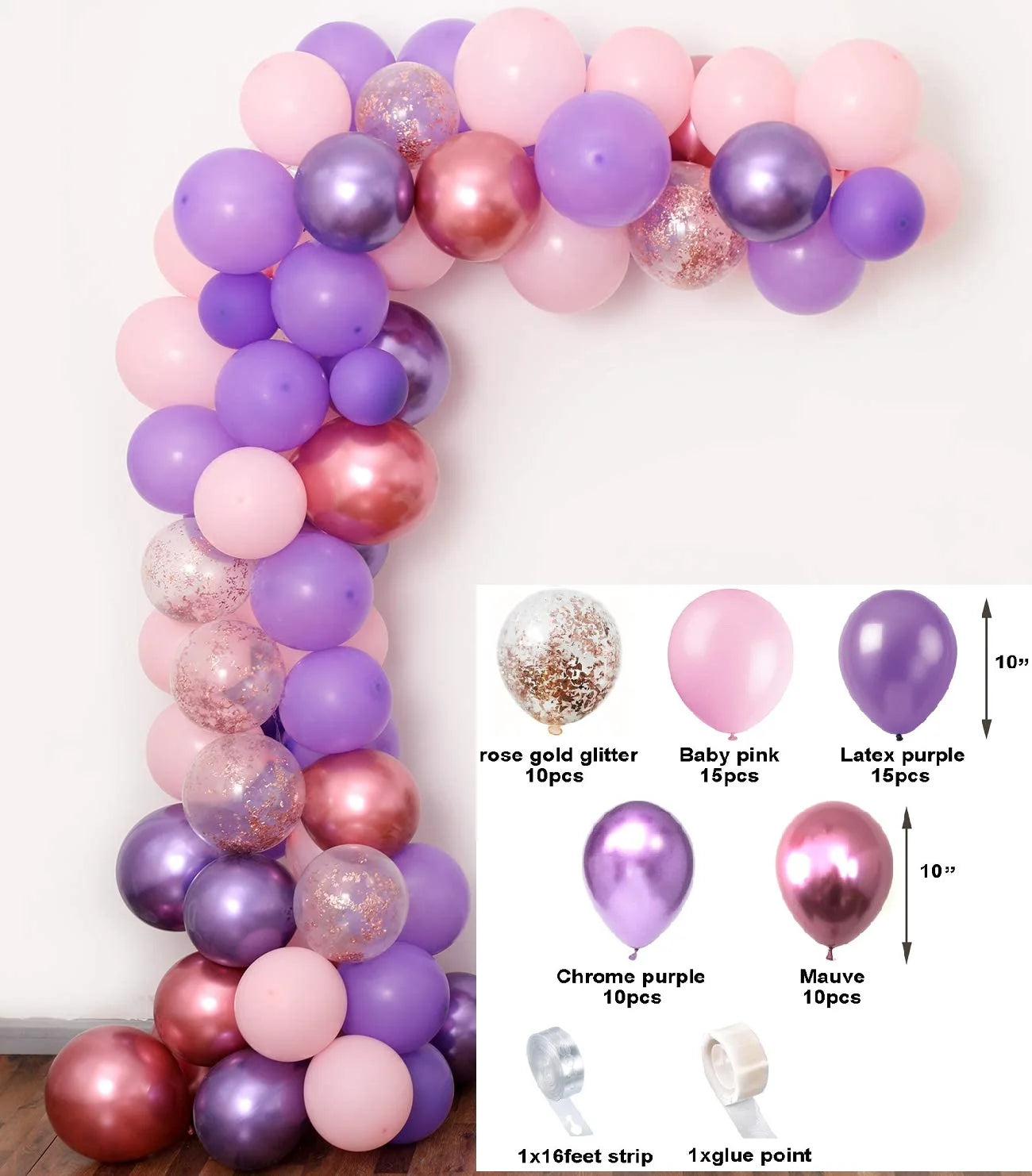 Ensemble d'Arche à Ballons pour Table à Manger, Pilier Arqué, Décoration de Mariage, ixd'Anniversaire pour Enfants, Réception-Cadeau pour Bébé