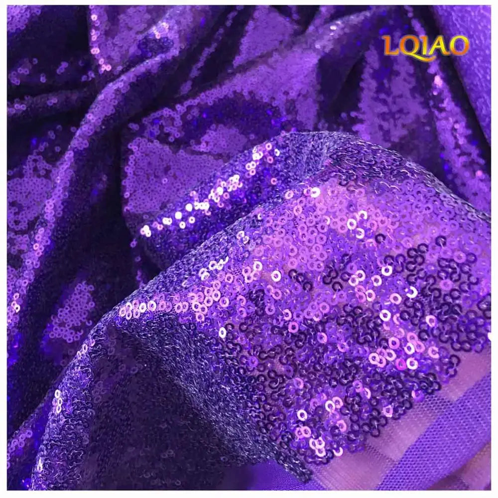 Tissu à paillettes brodées scintillantes, 1 mètre, tissu scintillant or argent pour la fabrication de tissus, couvertures de Table pour événements de fête, décor