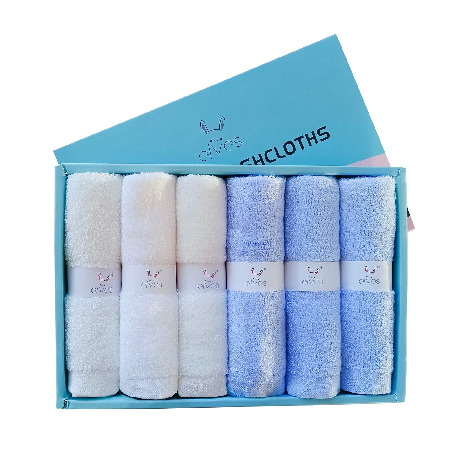 Cet ensemble de 6 gants de toilette en bambou offre douceur et luxe pour toute la famille