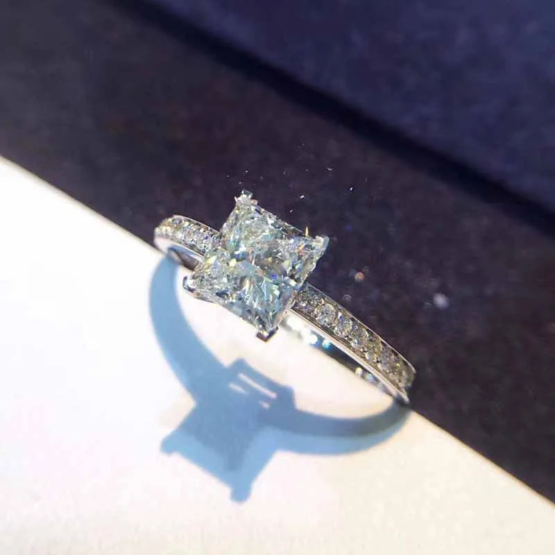 Bijoux bagues pour femmes couleur argent Design Simple