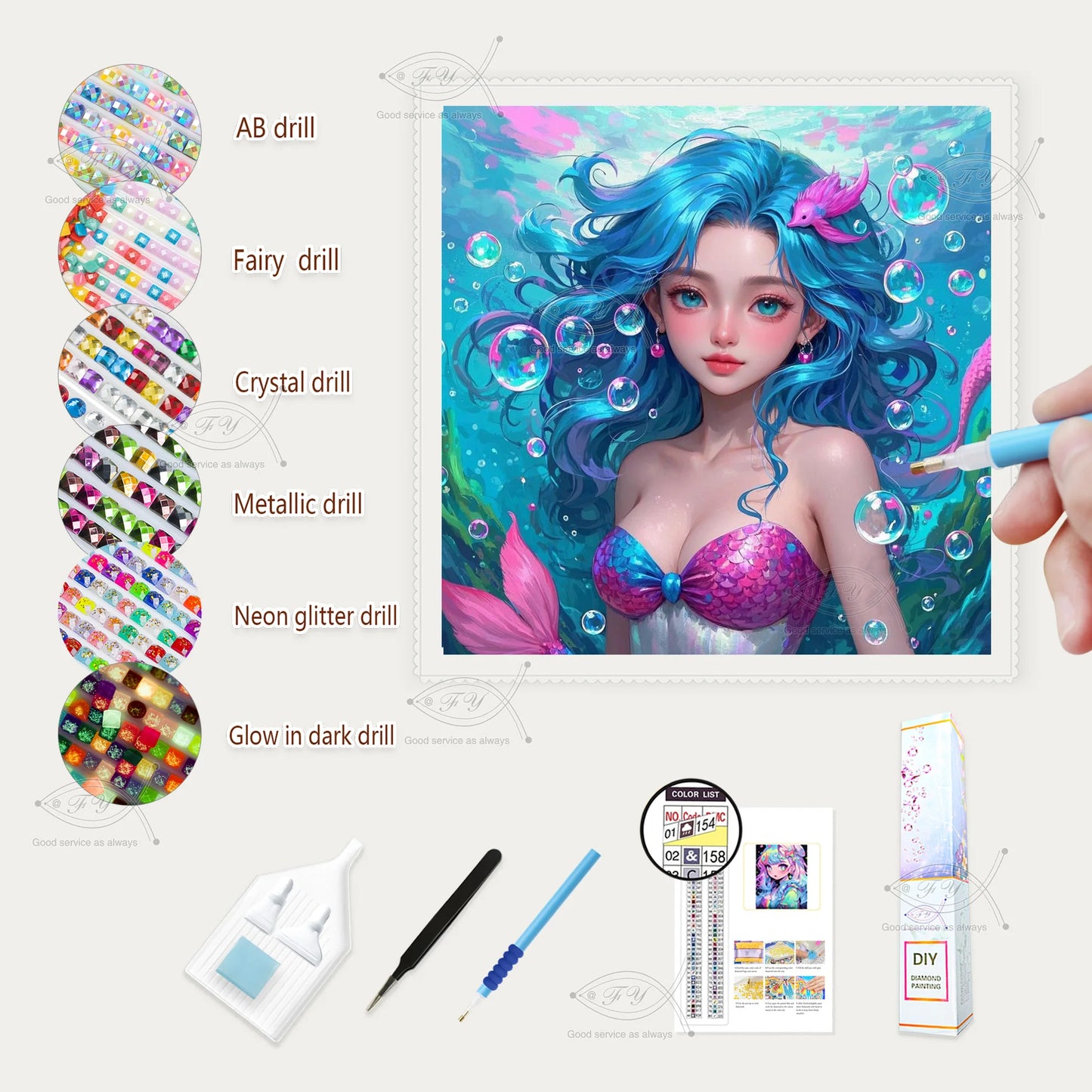 G-94 Diamant Art Peinture Classique Europe Style Nature morte Paysage marin Décoration Maison Diamant Peinture Kit