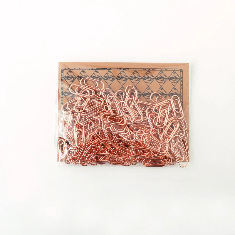 TUTU fournitures de bureau efficaces le mini pince de couleur argent signet accessoires de bureau en métal pinces à papier pince Patchwork H0082