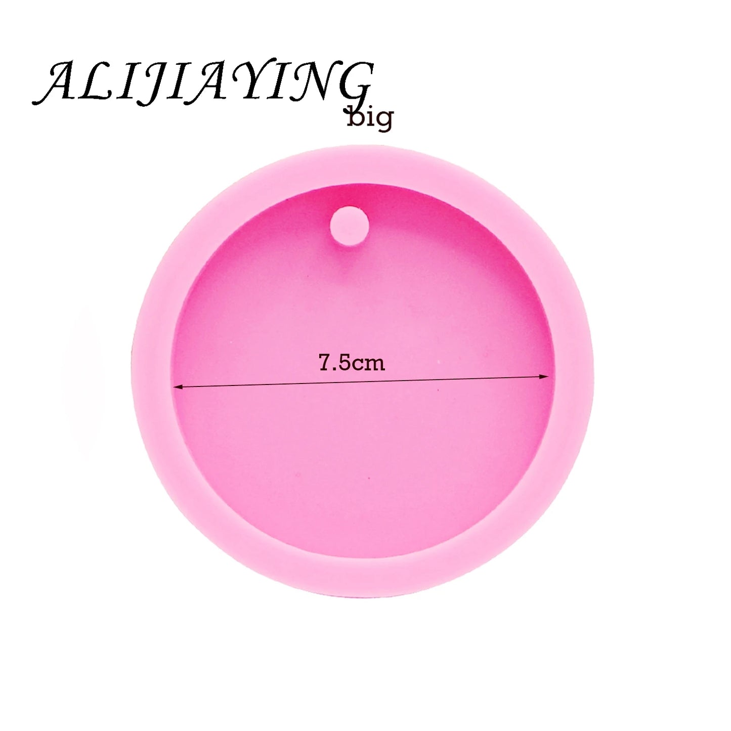 Moule rond en Silicone pour porte-clés pour résine époxy