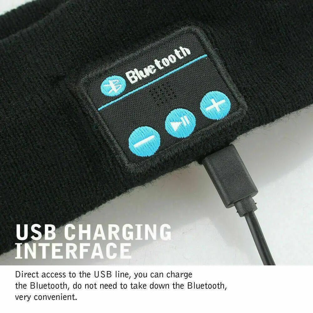 Écouteurs sans fil Bluetooth, bandeau pour dormir, course à pied, stéréo, casque de sport, chapeau de musique avec micro, casque pour téléphone intelligent