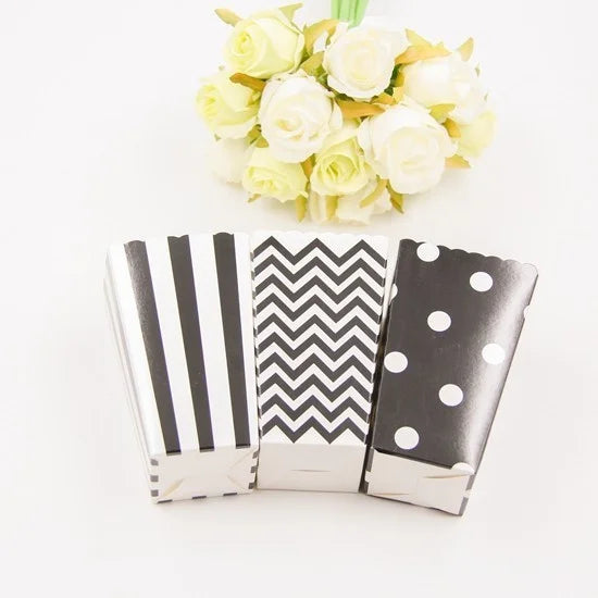 Nouveau ! Lot de 12 boîtes/gobelets à popcorn roses, décorations de fête à thème