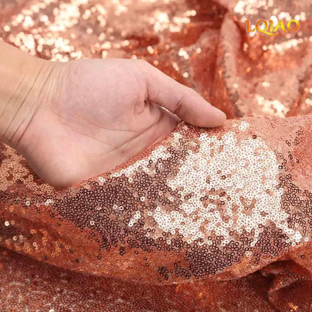 Tissu à paillettes brodées scintillantes, 1 mètre, tissu scintillant or argent pour la fabrication de tissus, couvertures de Table pour événements de fête, décor