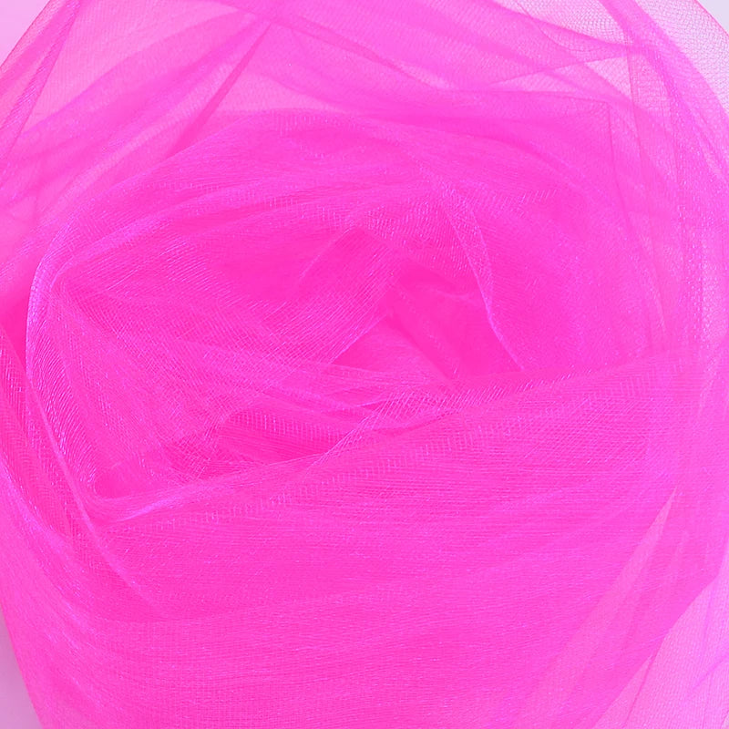 48cm * 5mètre Tissu de rouleau de tulle en organza de cristal transparent pour le drapage Cérémonie de mariage Fête Décoration de la maison Décoration du Nouvel an