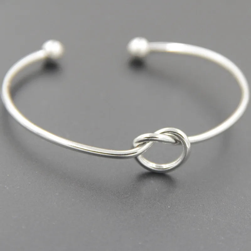 Manchette ouverte Punk Bracelets & Bracelet bijoux de mode pour femmes hommes pulseras mujer battement de coeur feuille flèche Triangle coeur Bracelet chaud