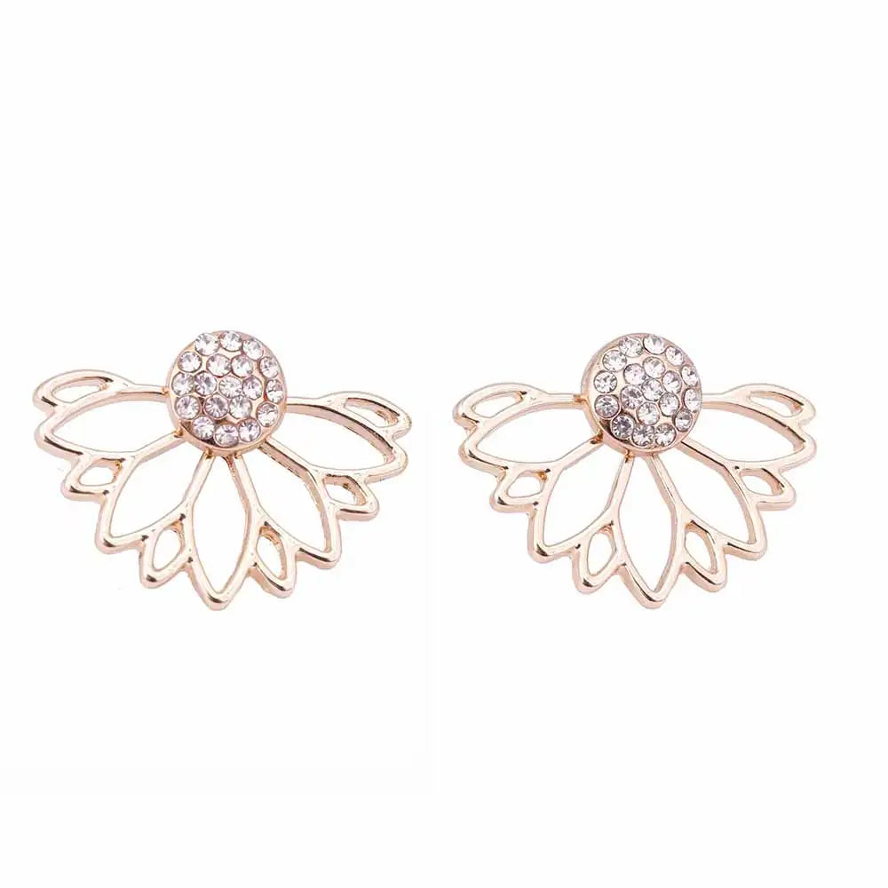IPARAM Lotus perle veste fleur boucles d'oreilles pour femmes mode bijoux