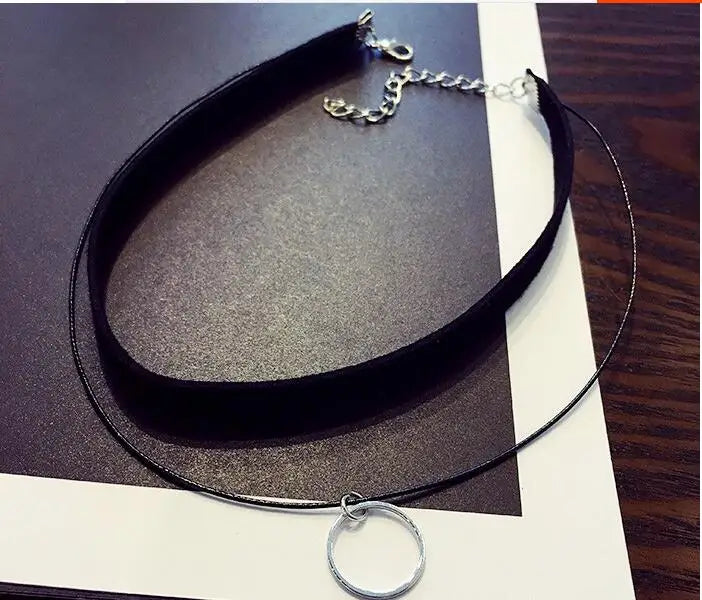 Gros nouveaux Styles Bijoux amour Vintage Triangle géométrie tatouage goutte d'eau clavicule collier ras du cou pour femmes chaîne Bijoux