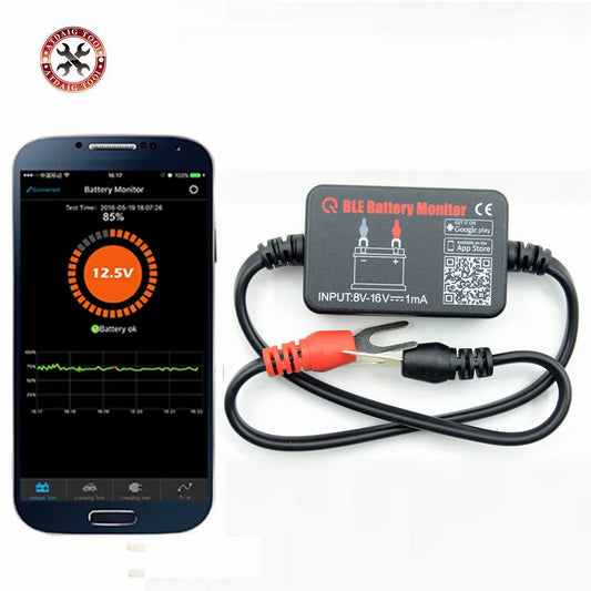 Moniteur de batterie Bluetooth 12V, analyseur de batterie de voiture, Test pour téléphone Android IOS, nouveauté 2024, livraison gratuite