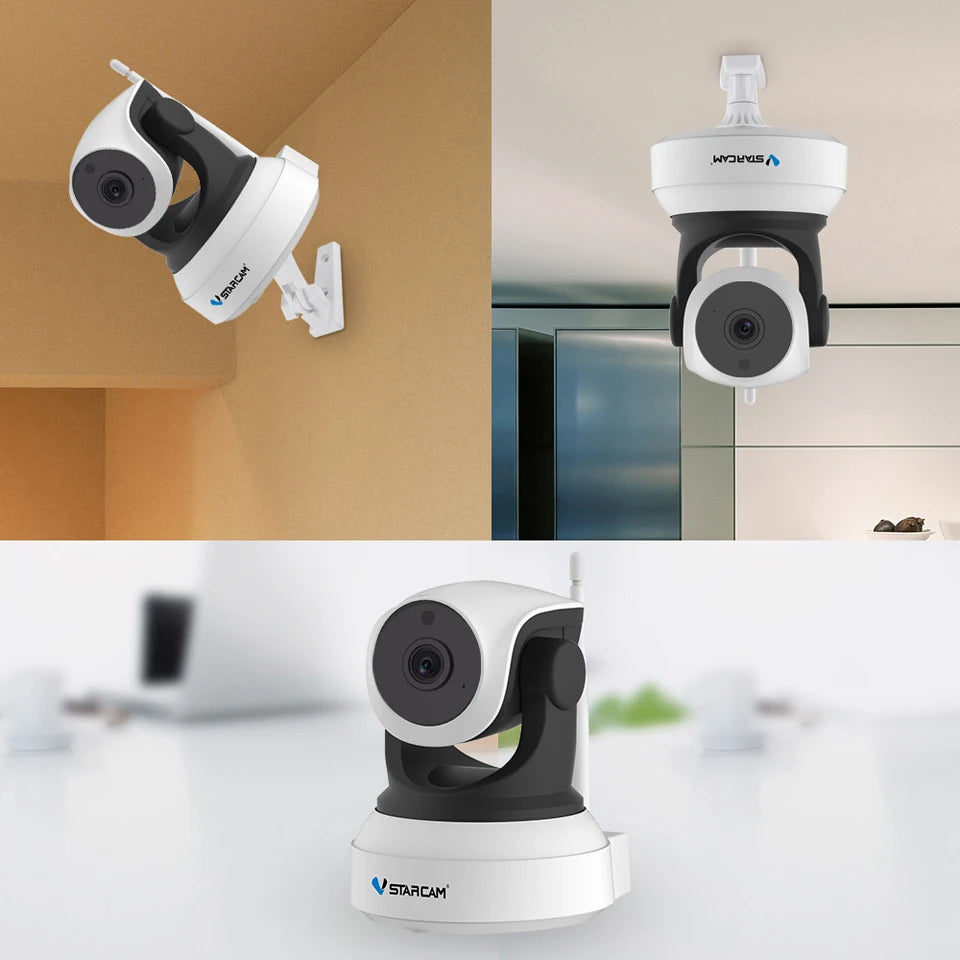 VStarcam-Caméra de surveillance IP WiFi HD 3MP/1296P (C24S), dispositif de sécurité sans fil, babyphone vidéo, pour animaux de compagnie