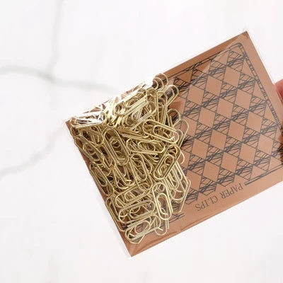 TUTU fournitures de bureau efficaces le mini pince de couleur argent signet accessoires de bureau en métal pinces à papier pince Patchwork H0082