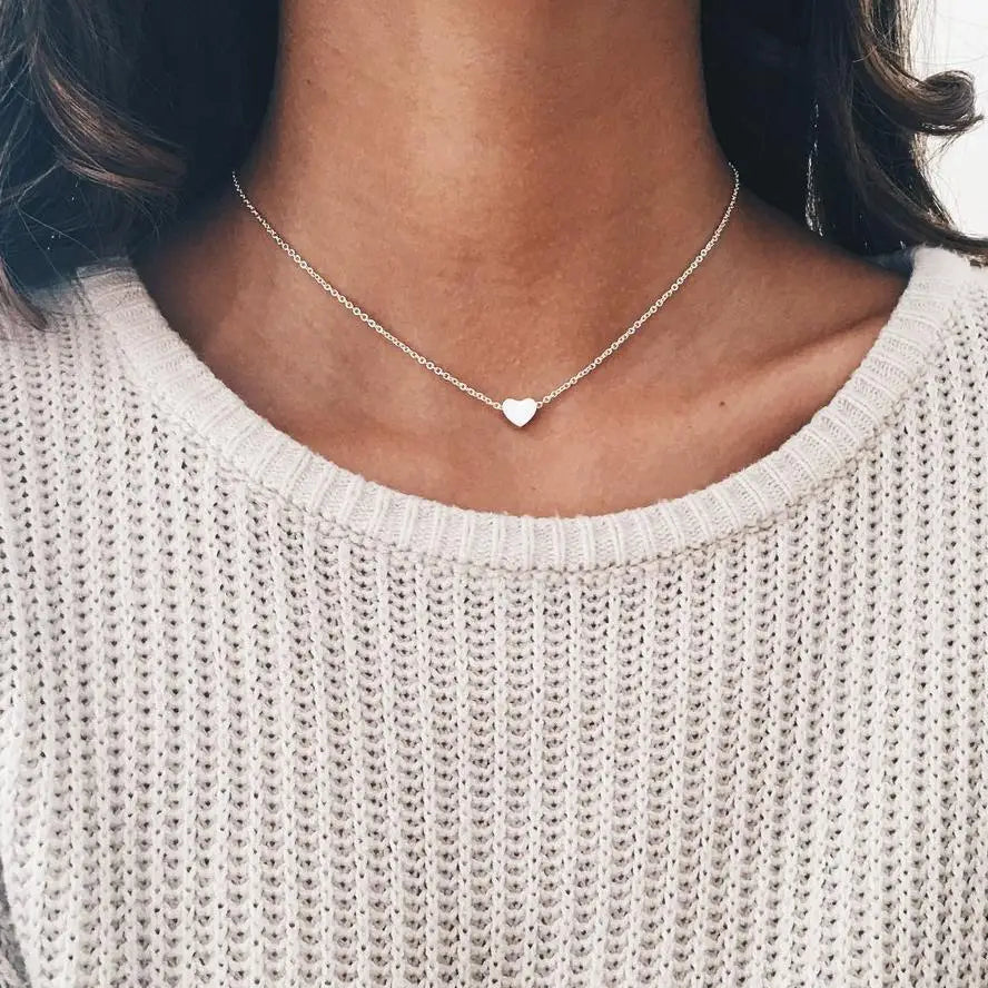 Mode minimaliste deux feuilles pendentif colliers pour femmes bijoux