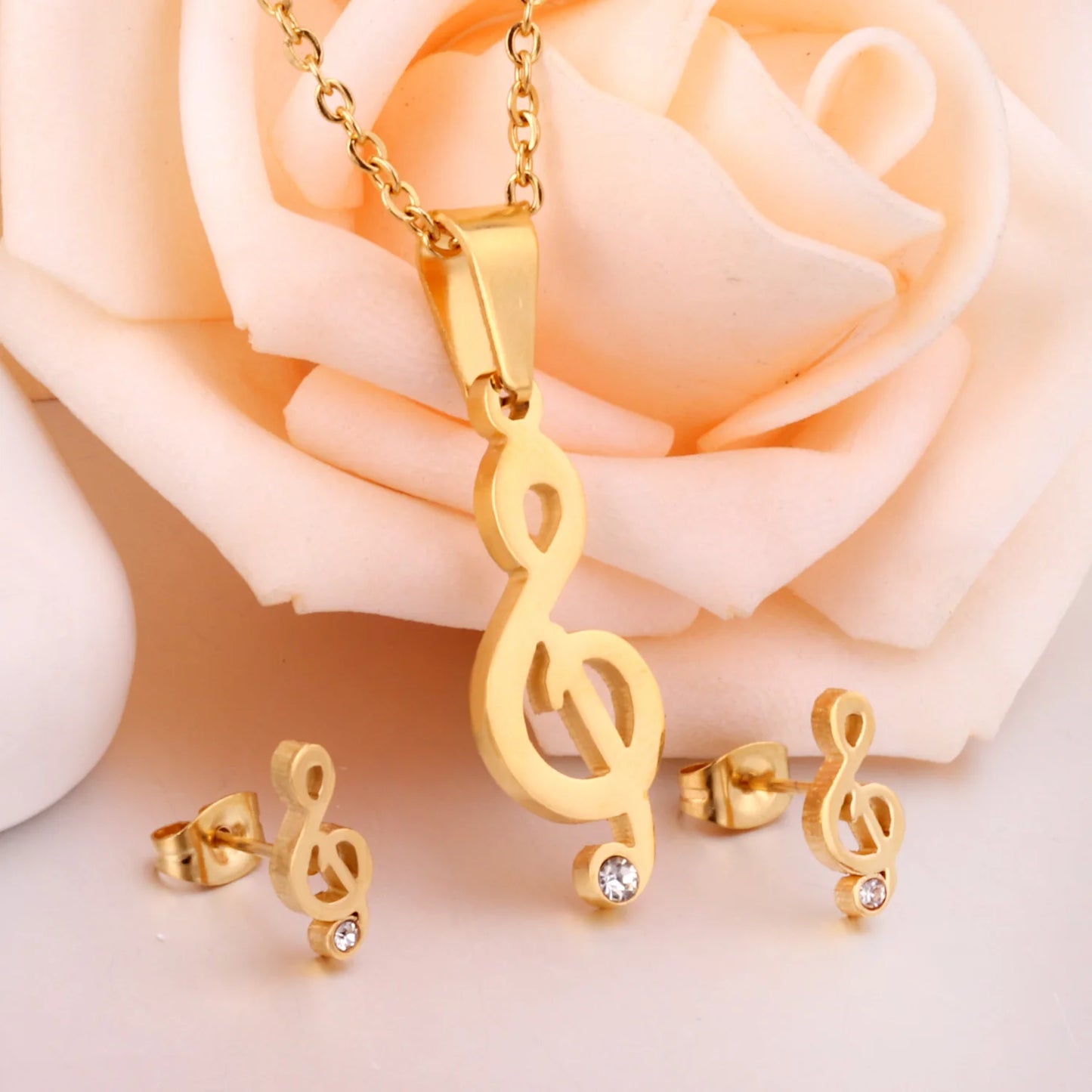 LUXUKISSKIDS femmes couleur or collier boucle d'oreille dubaï africain indien ensemble de bijoux en acier inoxydable bijoux cadeau bijoux femme