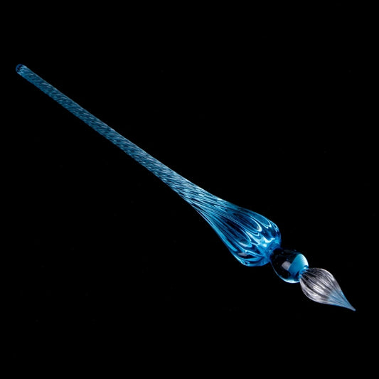 Stylo-plume en verre, 1 pièce, Vintage, trempage, Signature, remplissage d'encre, avec boîte cadeau, nouveau