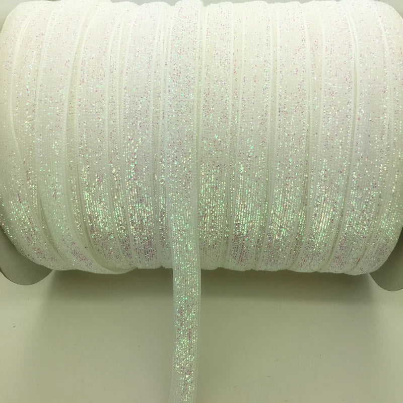 Livraison gratuite 5 yards 3/8 "10mm ruban de velours pailleté serre-tête clips