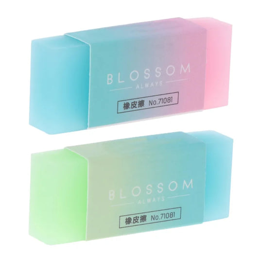 Gomme mignonne dégradé en couleur bonbon, doux, durable, flexible, pour les enfants, de l'école, modèle cube