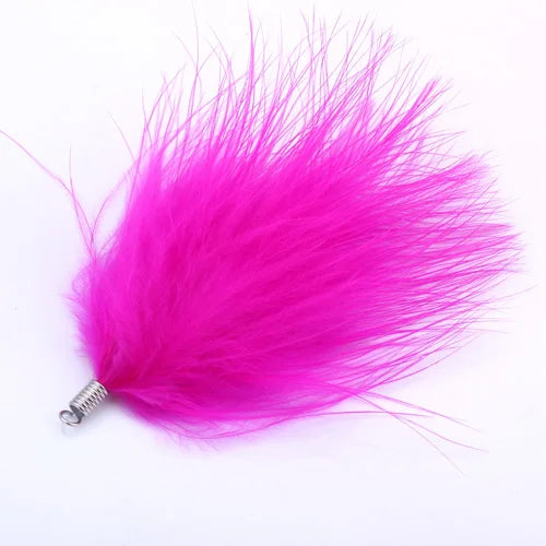 OlingArt plumes de dinde naturelles 10 pièces/lot 80MM couleur mixte femmes collier boucles d'oreilles