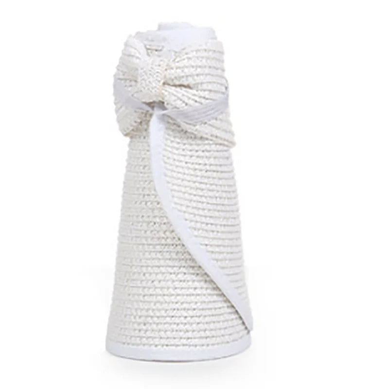 LaMaxPa nouvelles femmes été visières chapeau pliable chapeau de soleil large bord plage chapeaux chapeau de paille chapeau femme plage Protection UV casquette