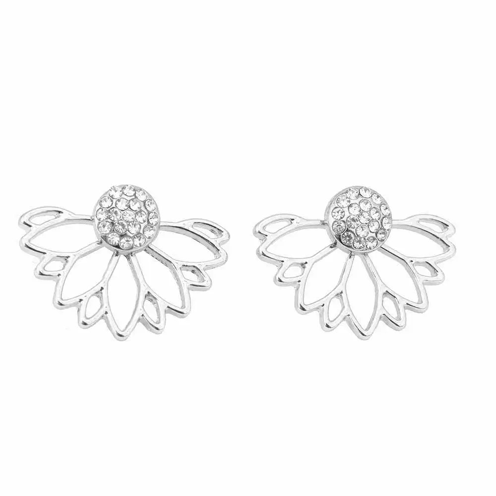 IPARAM Lotus perle veste fleur boucles d'oreilles pour femmes mode bijoux
