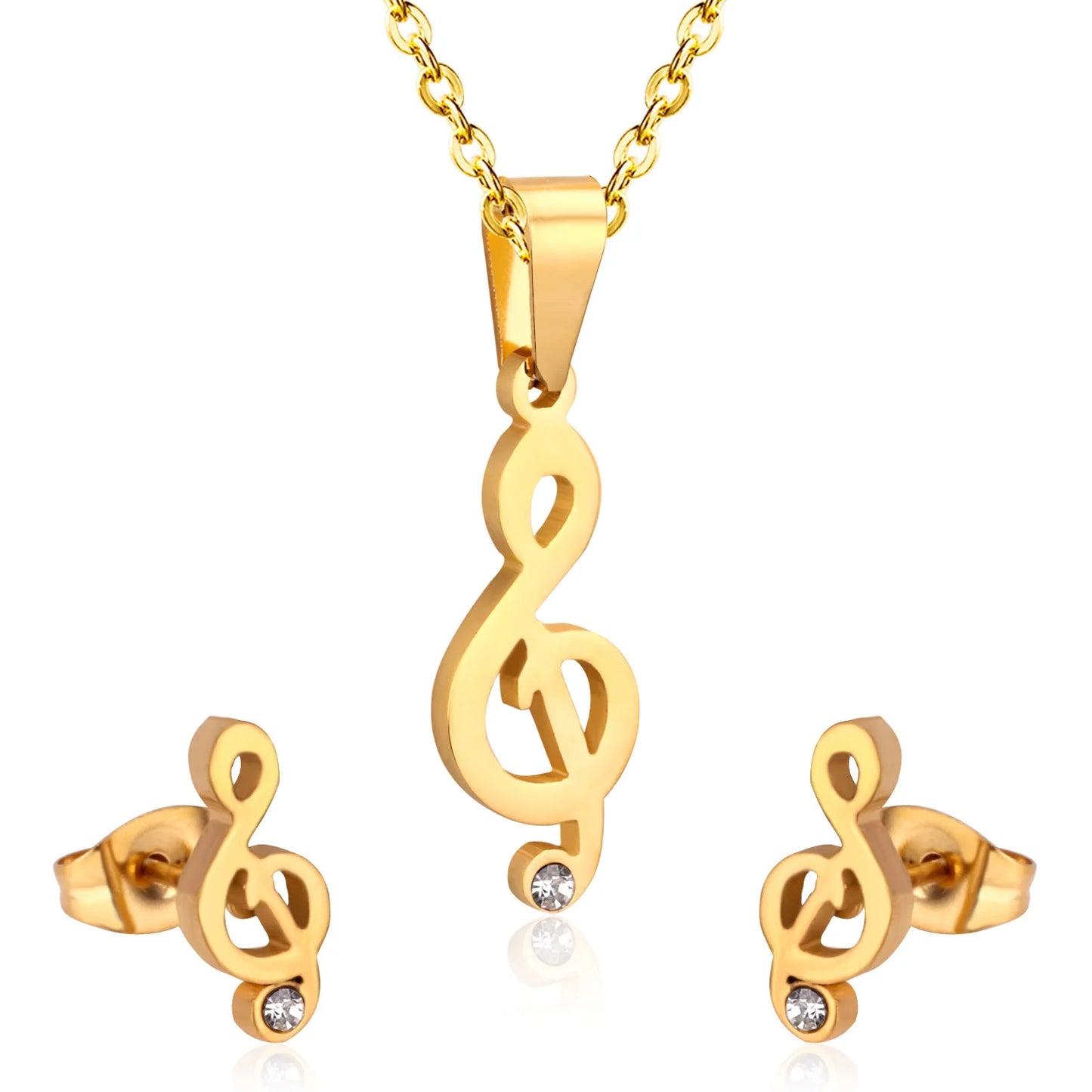 LUXUKISSKIDS femmes couleur or collier boucle d'oreille dubaï africain indien ensemble de bijoux en acier inoxydable bijoux cadeau bijoux femme