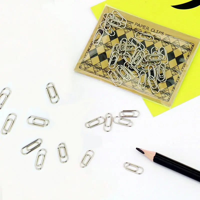TUTU fournitures de bureau efficaces le mini pince de couleur argent signet accessoires de bureau en métal pinces à papier pince Patchwork H0082