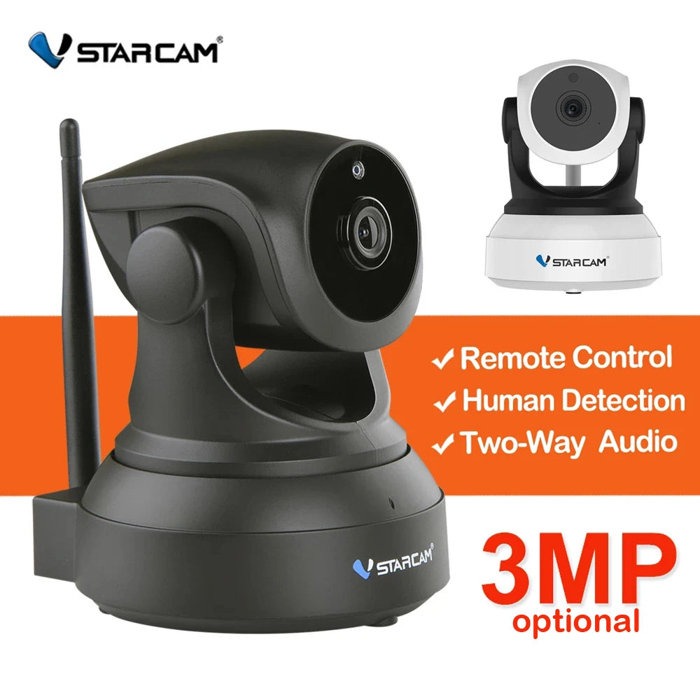 VStarcam-Caméra de surveillance IP WiFi HD 3MP/1296P (C24S), dispositif de sécurité sans fil, babyphone vidéo, pour animaux de compagnie