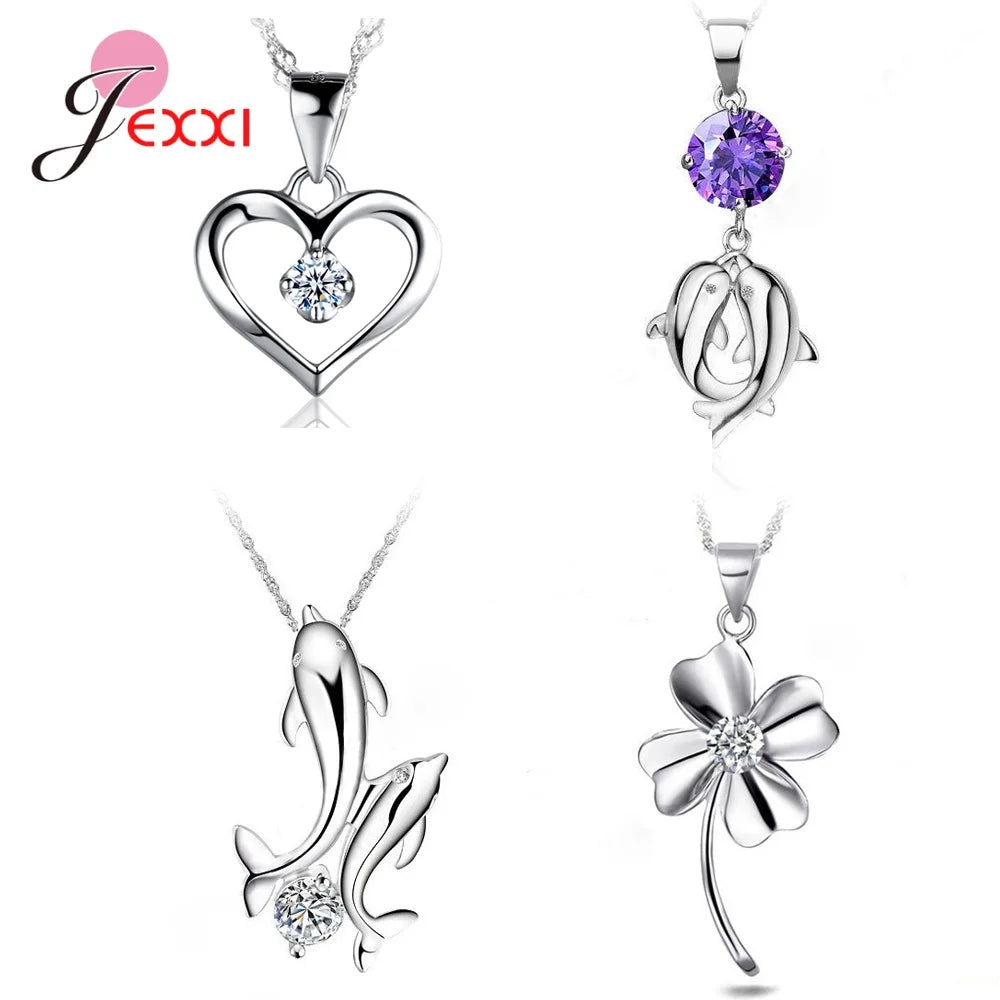 Fashion Bijoux Luxury Crystal Pearl Statement Pendant Necklace for Women 925 Sterling Silver Needle Fine Jewelry Accessories