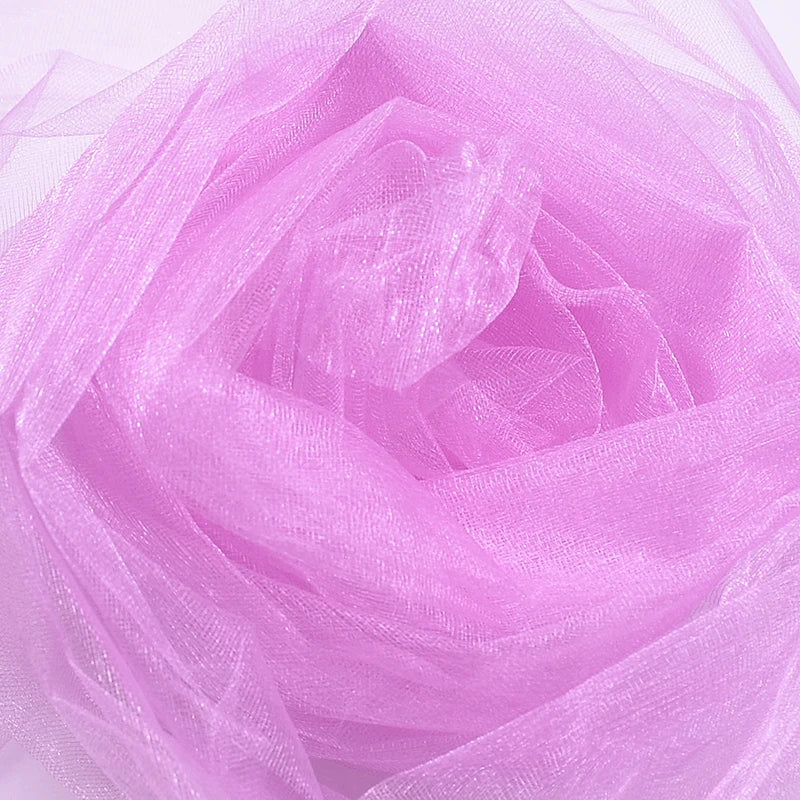 48cm * 5mètre Tissu de rouleau de tulle en organza de cristal transparent pour le drapage Cérémonie de mariage Fête Décoration de la maison Décoration du Nouvel an