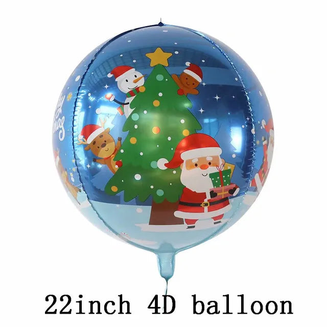 Ballon bonhomme de neige père Noël ballons arbre de noël décoration