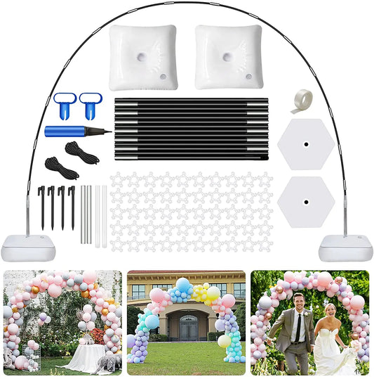 Ensemble d'Arche à Ballons pour Table à Manger, Pilier Arqué, Décoration de Mariage, ixd'Anniversaire pour Enfants, Réception-Cadeau pour Bébé
