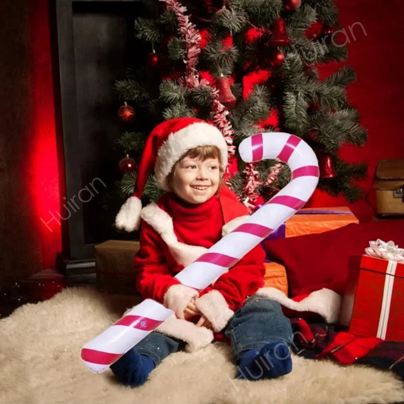 Ballons Gonflables en Forme de Sucettes de Noël, Cannes, Décoration pour la Maison